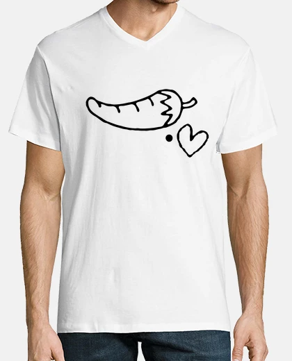 T-shirt amore peperoni (v collo)