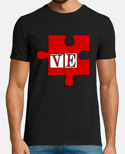 T-shirt amore puzzle vai a cercarlo