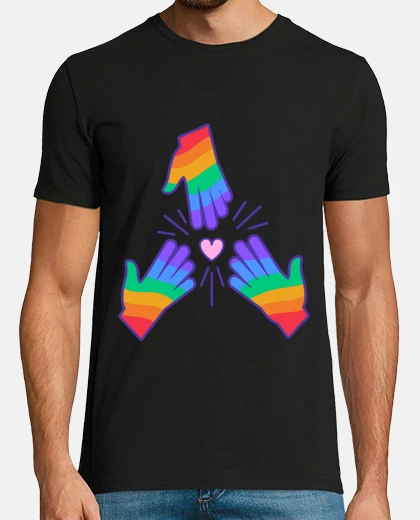 T-shirt amore queer lgbt poliamorosa