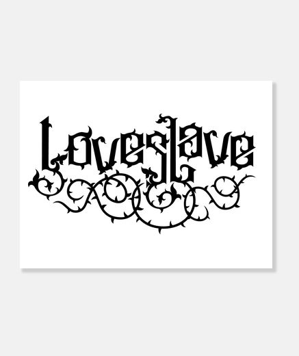Stampa amore schiavo - amore schiavo (nero)