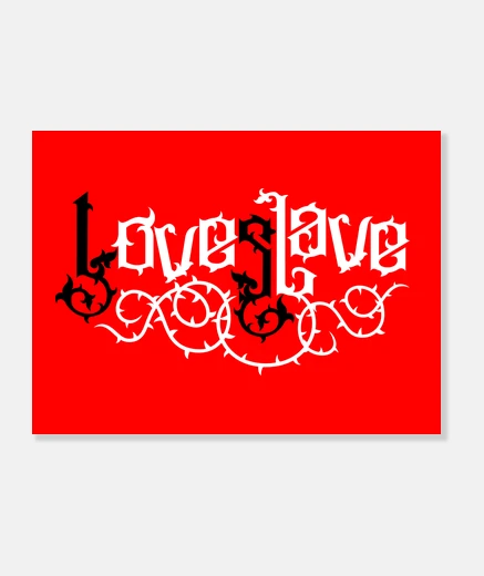 Stampa amore schiavo - amore schiavo (nero bia