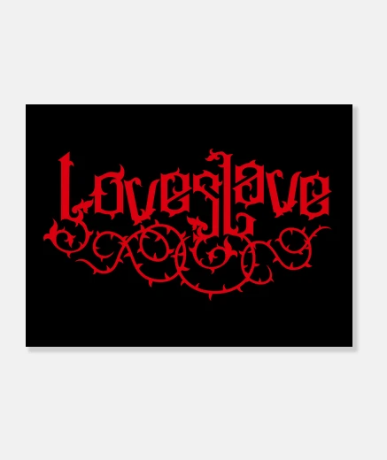 Stampa amore schiavo - amore schiavo (rosso)