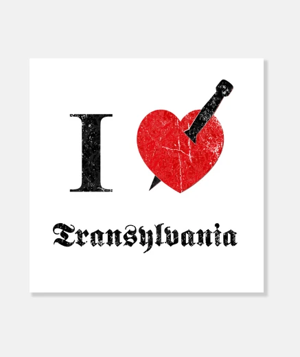 Stampa amore Transilvania (fu eroso nero
