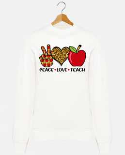 amore di pace insegna maglietta fresca