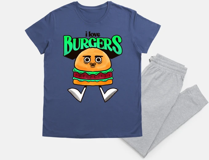 Pigiama amoree gli hamburger