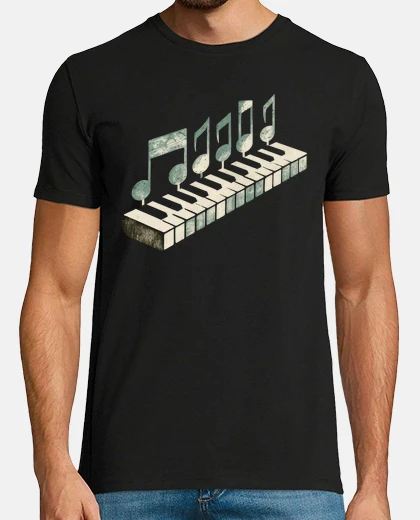 T-shirt amoree per pianoforte r