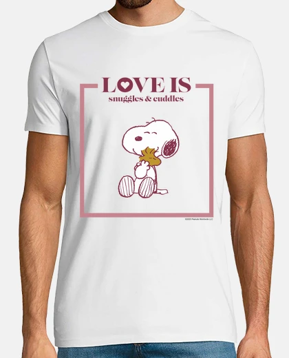 T-shirt amoree snoopy les sta coccolando
