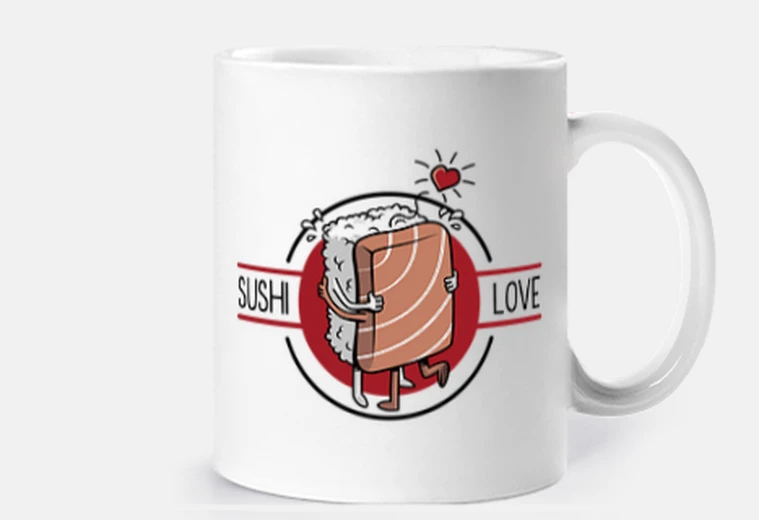 Tazza amoree sushi