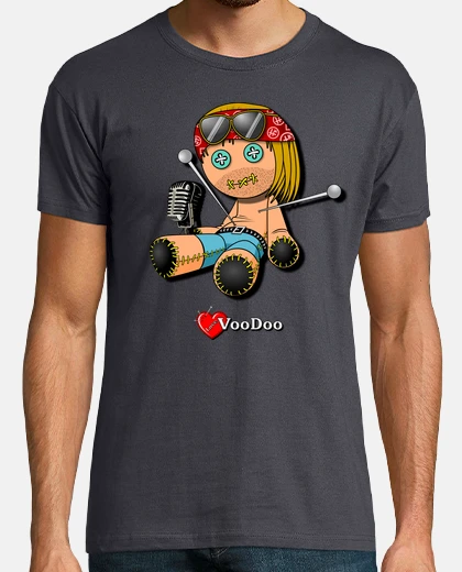 T-shirt amoree voodoo can tante sciarpa