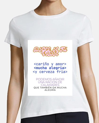 T-shirt amoreee tanta gioia e birra fresca