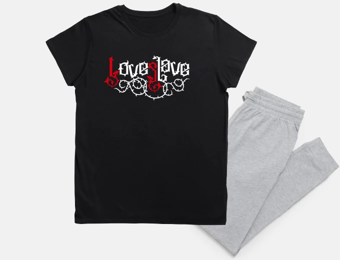 Pyjama amour esclave - amour esclave (rouge bl