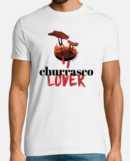 amoureux de churrasco. pour les qui aiment le churrasco. t-shirt homme de très grand qualité.