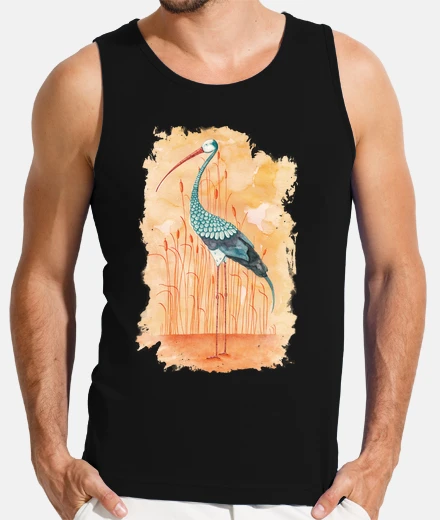 T-shirt an exotic stork