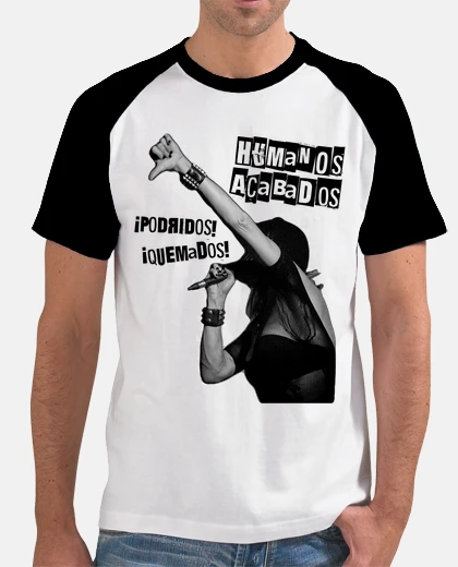 Camiseta ANA CURRA HUMANOS ACABADOS negro