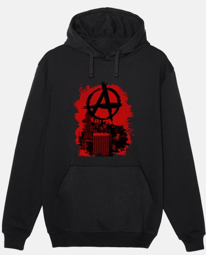 Sudadera anarchy punk symbol