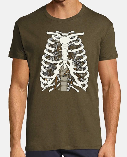 Tee-shirt anatomie d'une tortue ninja