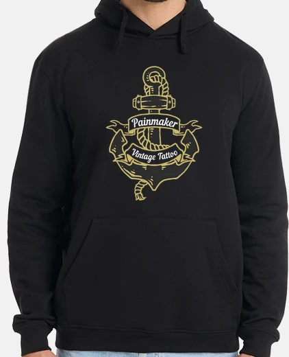 Hoodie anchor design sailor sea tattoo