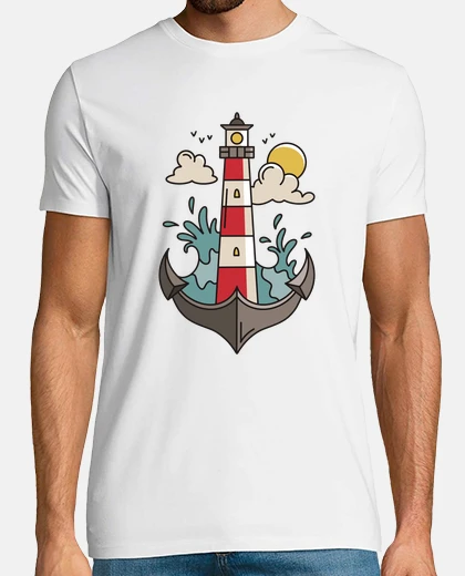 Tee-shirt ancre et phare 