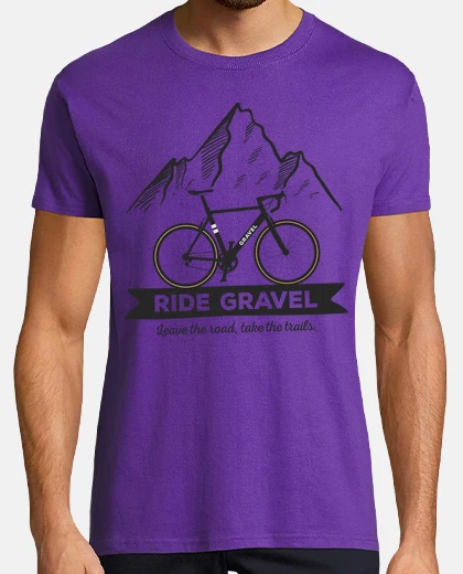 Camiseta andar en bicicleta de grava bicicleta b