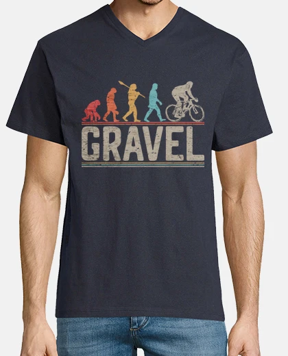 Camiseta andar en bicicleta de grava evolución b