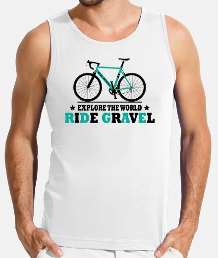 Camiseta andar en grava explorar el mundo en bic