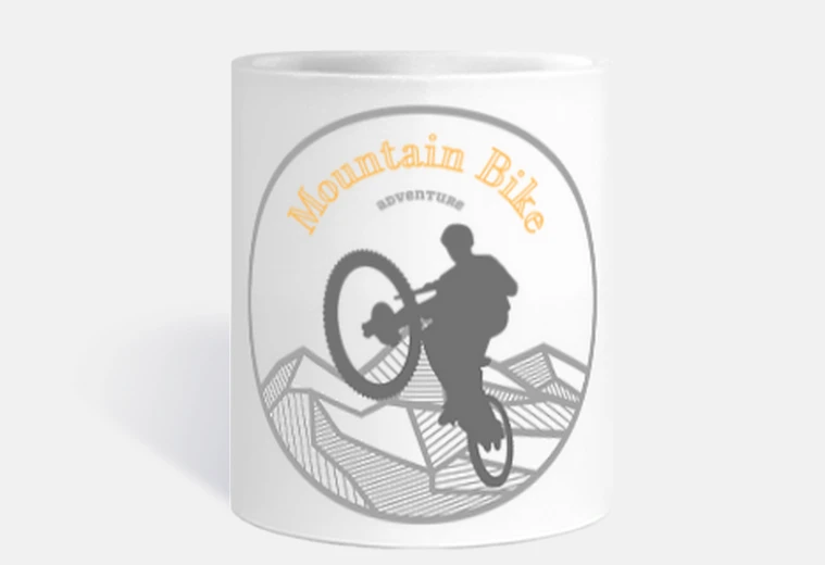 Tazza andare in mountain bike