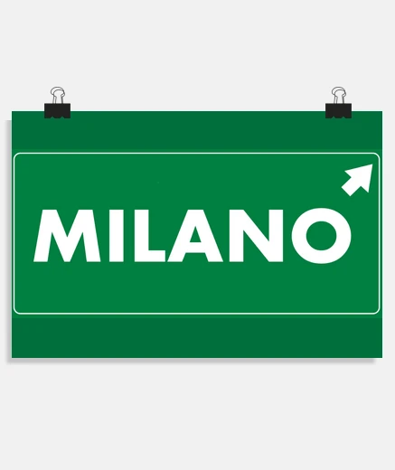 Poster Andiamo a Milano