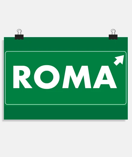 Poster Andiamo a Roma