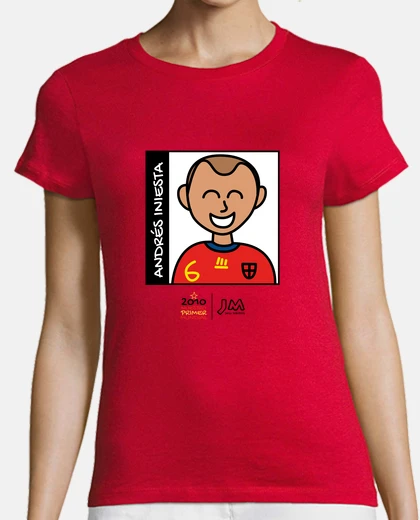 Tee-shirt andrés iniesta - 2010 notre première coupe du monde