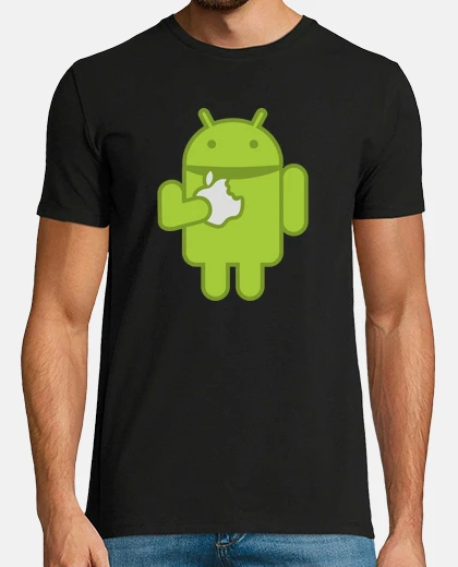 Tee-shirt android vs apple