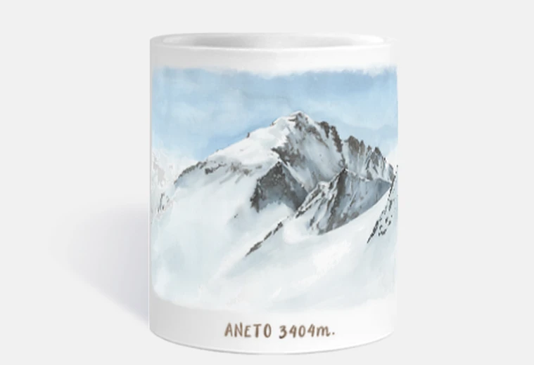 Tazza aneto acquerello