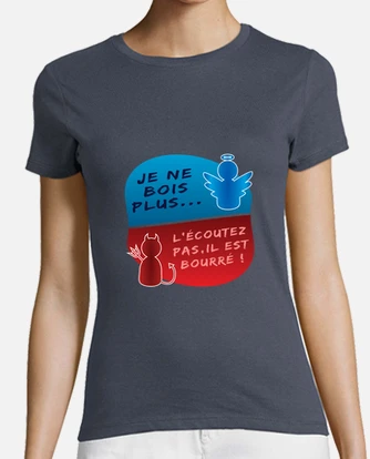 Tee Shirt Ange Ou Demon Message Humour Tostadora