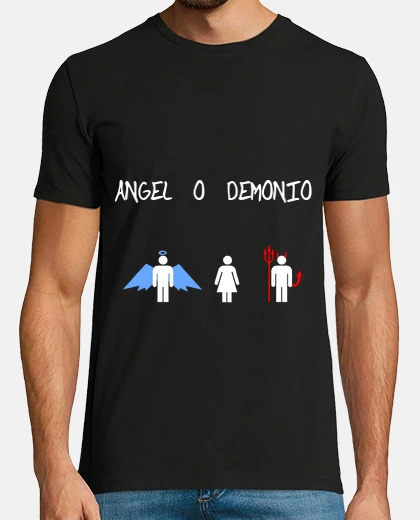 Playera ANGEL O DEMONIO BLANCO