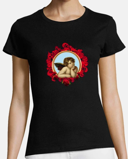 Tee-shirt Anges roses rouges