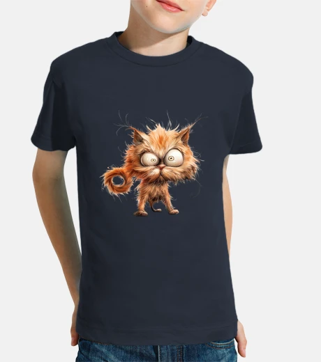 Kids angry cat