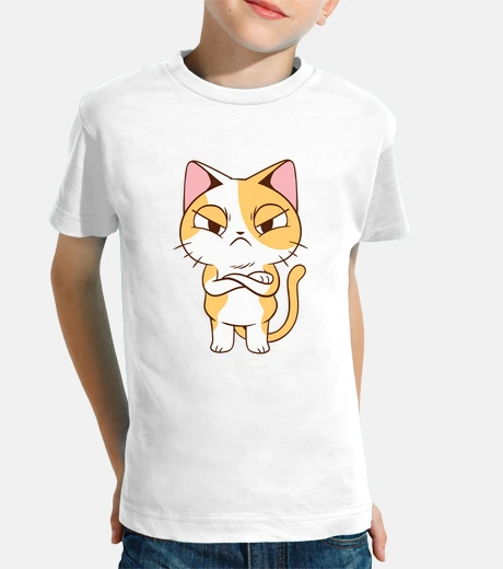 Kids angry kitten