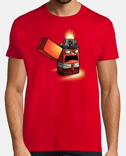 Camiseta Angry lighter - camiseta hombre