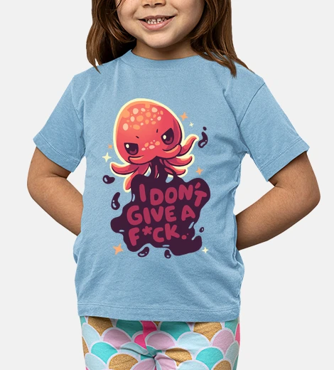 Kids angry octopus - animal kids t-shirt - t-shirt