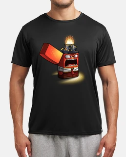 Angry lighter - camiseta deportiva hombre