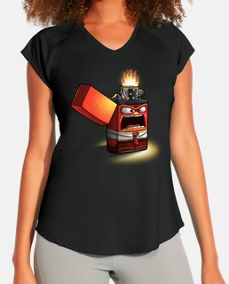 Angry lighter - camiseta deportiva mujer