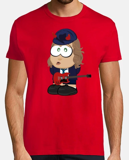 Tee-shirt angus jeune de ac dc