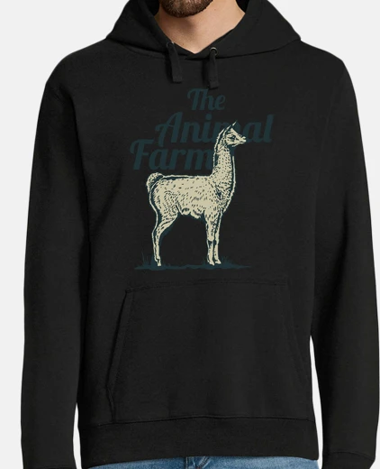 Hoodie animal design mammal retro flame