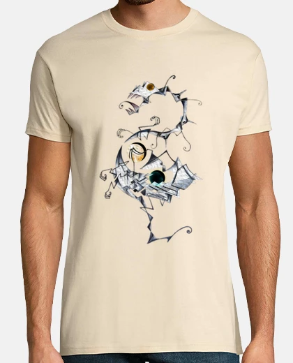 T-shirt animale con pendenze uomo
