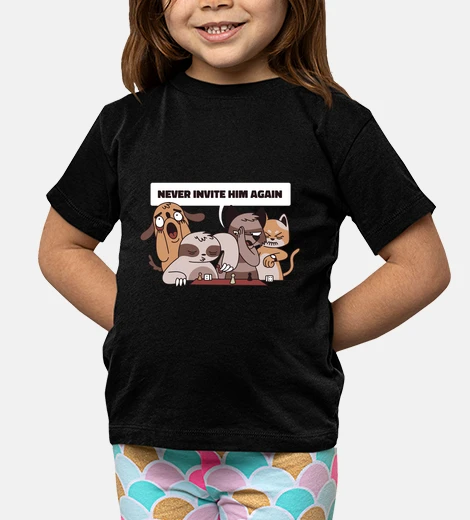 Kids animals playing with sloth