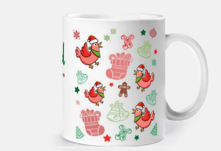 Mug animaux avec design de Noël