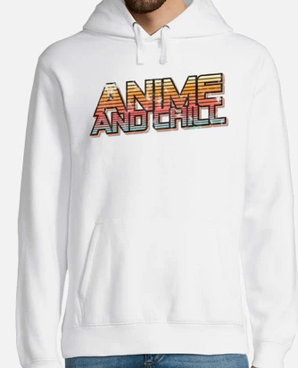 Anime and chill hoodie hotsell