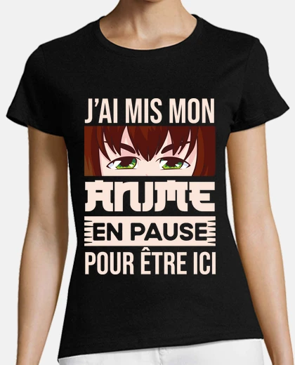 Tee-shirt Anime En Pause Idee Cadeau Otaku Manga