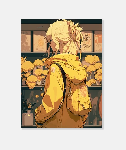 Tableau anime esthétique japonais d’un monde de