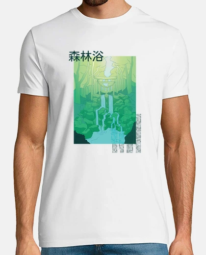 T-shirt anime foresta mistica