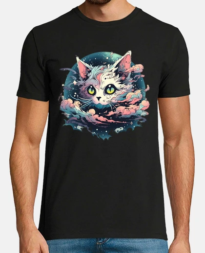 Tee-shirt anime kawaii chat japonais